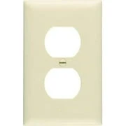Sp8-iu Ivory Single Gang Duplex Receptacle Wall Plate - Easy Install