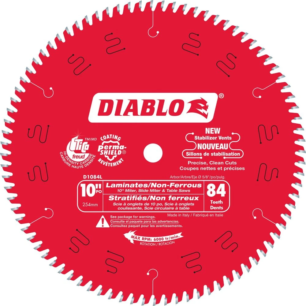 10 Inch Laminate Flooring Blade With Triple Chip Grind Design For Clean Cuts