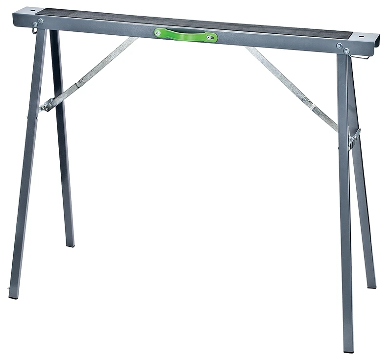 Metal Foldable Saw Horse Set - 2-piece, 800 Lb Capacity, Includes Supports & Brackets