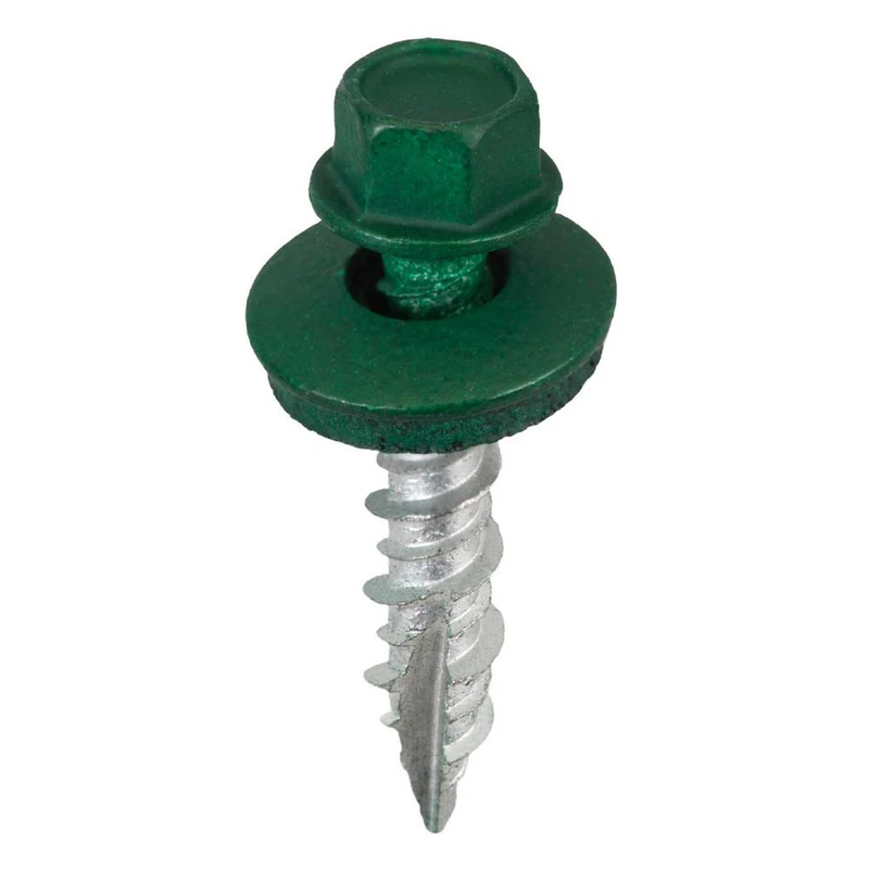 No. 9 X 1 In. L Hex Coated Wood Screws 250 Pk - Heavy Duty
