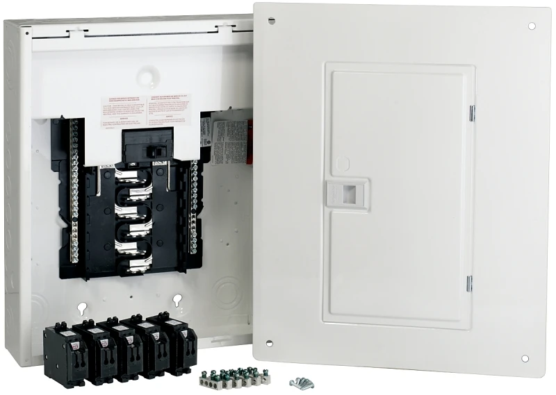 100 Amp Homeline Retrofit Panel Package With 24 Circuits And Breakers