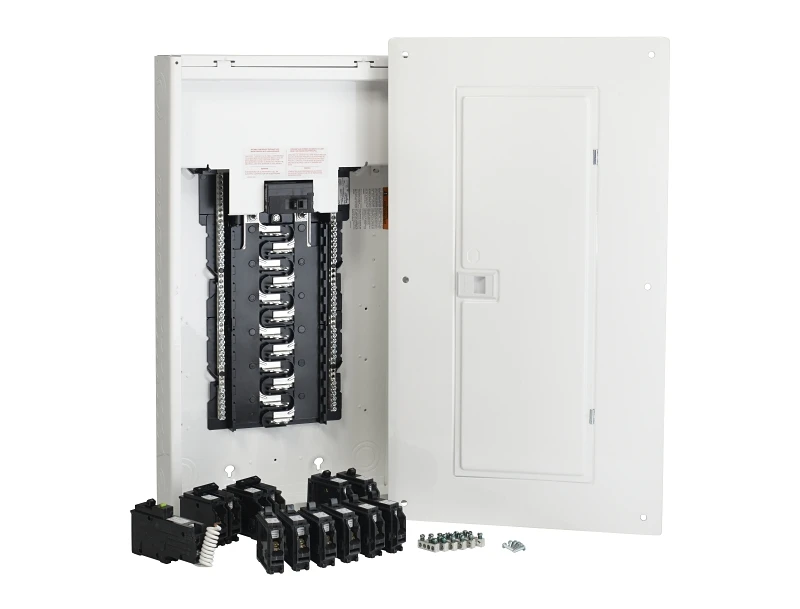100 Amp 24 Spaces 48 Circuits Arc Fault Plug-on Neutral Panel Package With Breakers