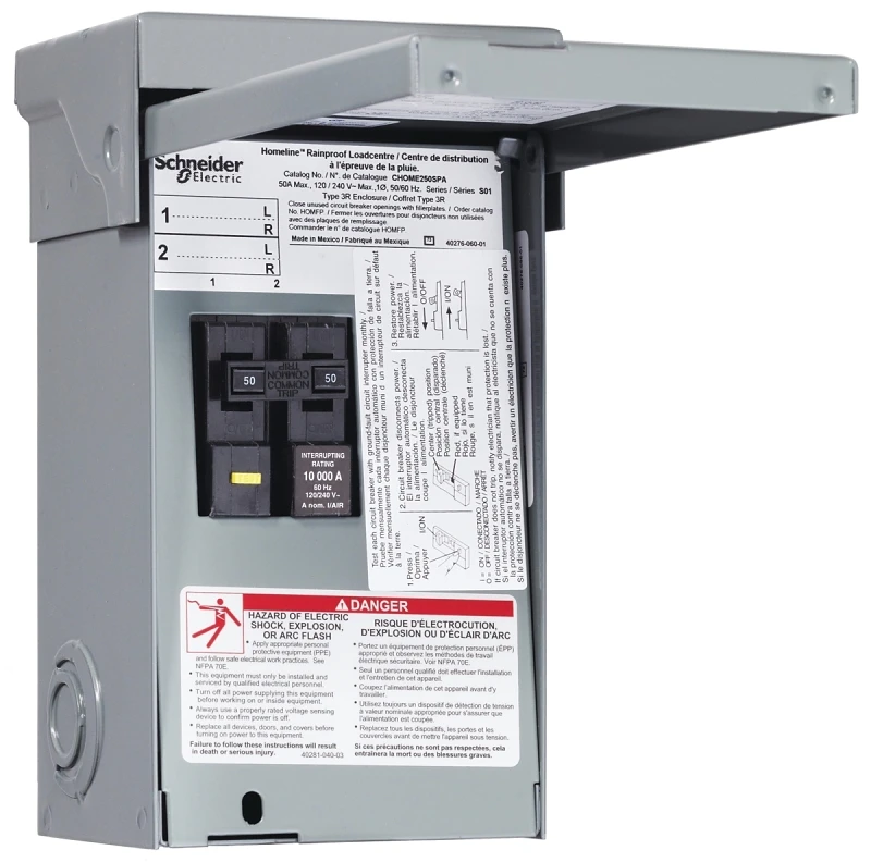 50 Amp Homeline Hot Tub Pool Spa Electrical Protection Package With Gfci