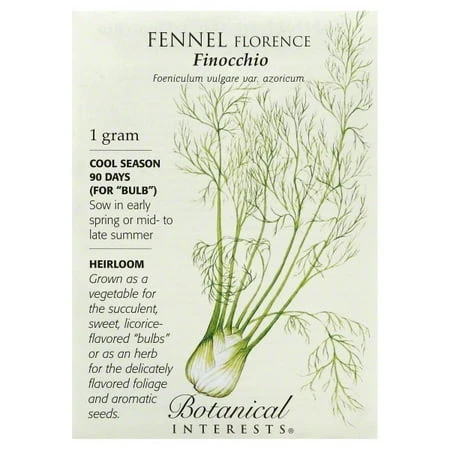 Finocchio Florence Fennel Seeds - Heirloom Variety - 1 Gram Pack
