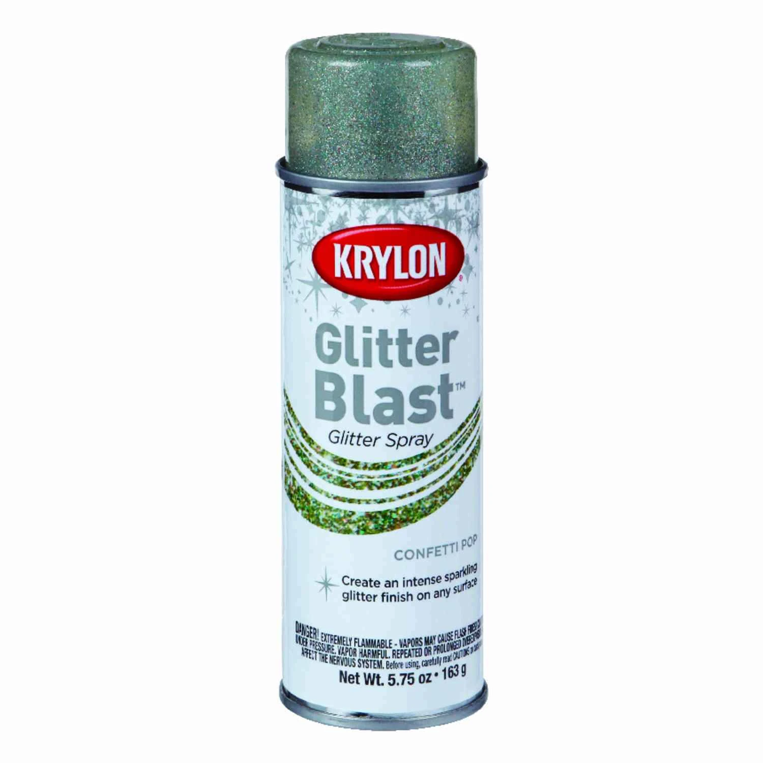 Glitter Blast Spray Paint 5.75 Oz. Confetti Pop - Sparkling Finish For All Surfaces