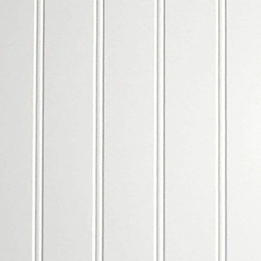 47.75-in X 2.66-ft Beaded White Hardboard Wainscoting Wall Panel - Model 1393248