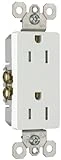 885trwcc12 15-amp Tamper Resistant Duplex Decorator Receptacle, White