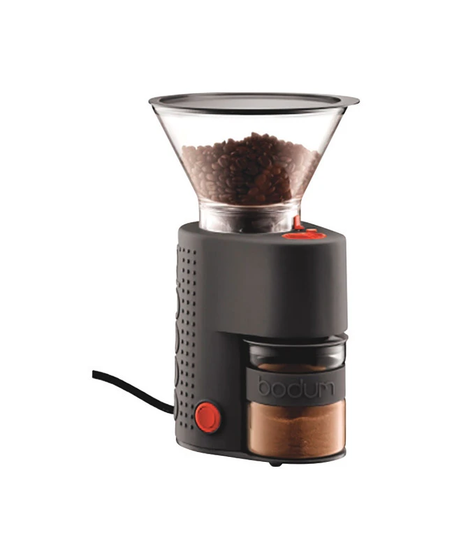Black Plastic And Steel Electric Coffee Grinder Model 10903-01