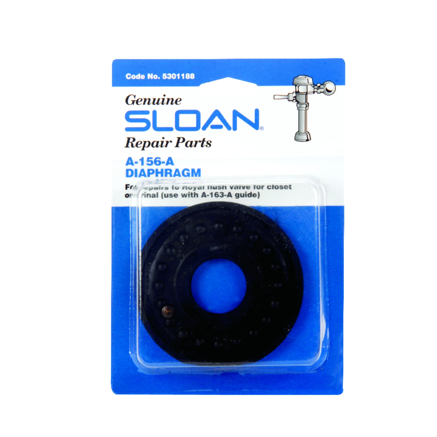 Regal Diaphragm Black Rubber 3-1/4 Inch Diameter Model 5301188