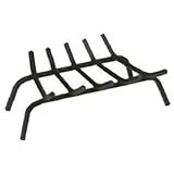 15403 Wrought Iron Fire Grate, 24-inch, Five Bar Design
