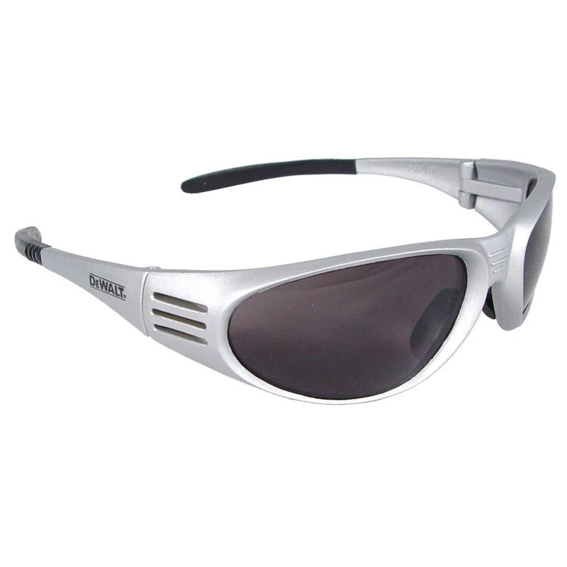 Ventilator Safety Glasses With Smoke Lens And Silver Frame Model Dpg56-2c