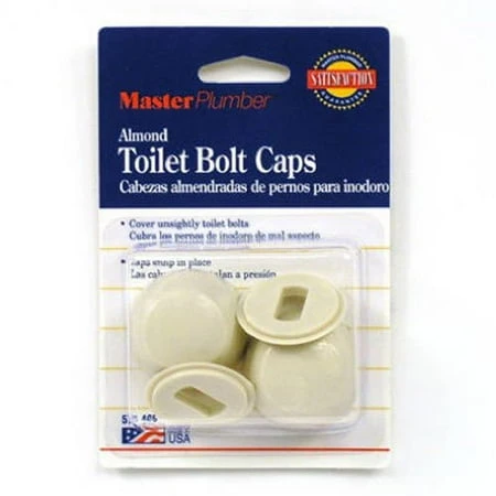 Round Toilet Bolt Caps, Almond, Model 573405