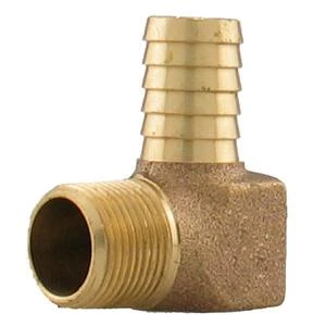 3/4 Inch Mpt Bronze 90 Degree Yard Hydrant Pipe Elbow
