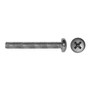 Screws Machine Pan Head M4 X 25 Millimeter Zinc Plated - Pack Of 100
