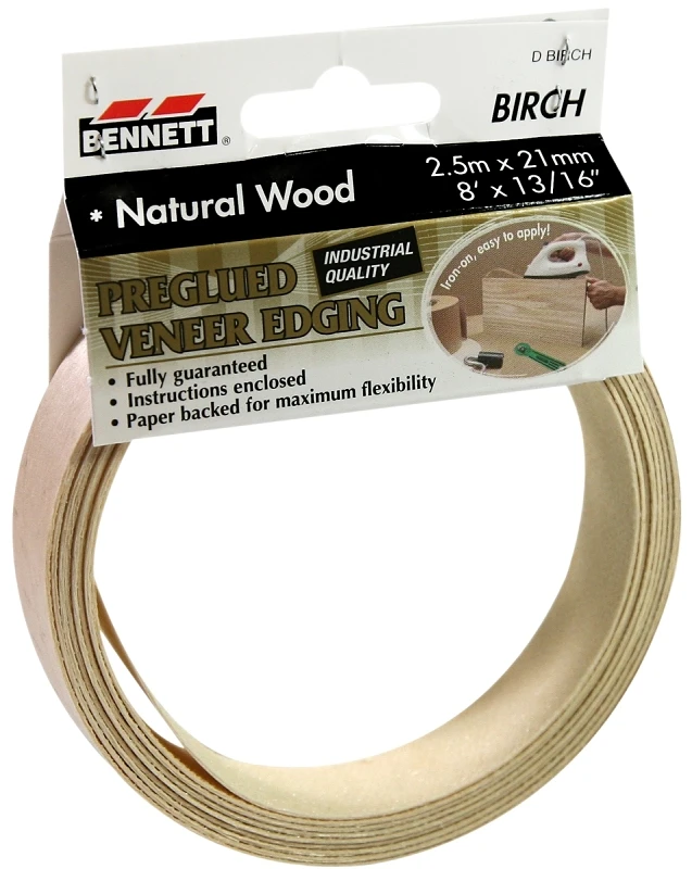 8 Feet X 13/16 Inch Preglued Natural Birch Veneer Sheet - D/birch Model