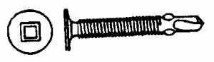 Self-drilling Screws No. 12-24 X 2 Inch - 100 Count