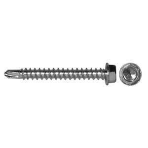 Self-tapping Screws 10 X 1 Inch Zinc Plated Metal Screws