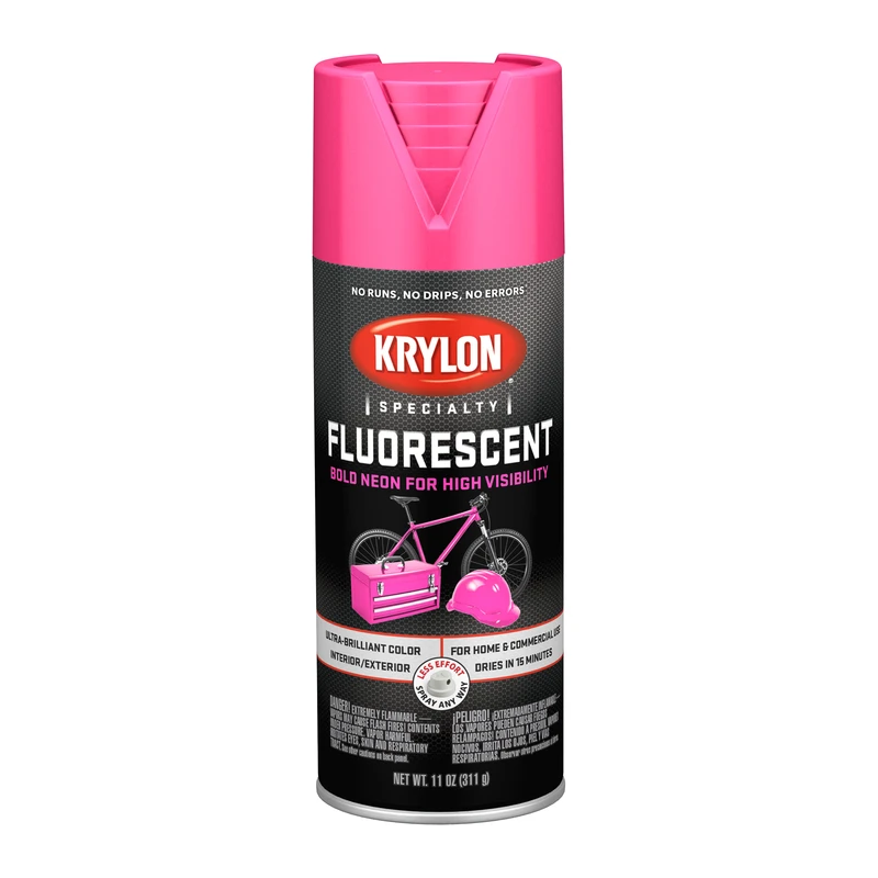 11 Oz. Cerise Pink Fluorescent Spray Paint - High Visibility & Safety