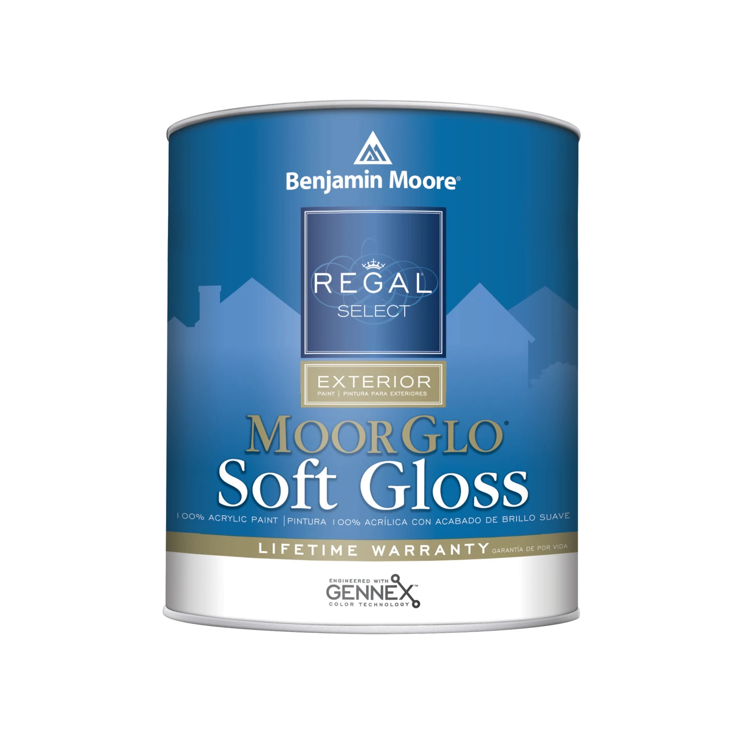 Regal Select Moorglo Soft Gloss Black Exterior Paint 1 Quart