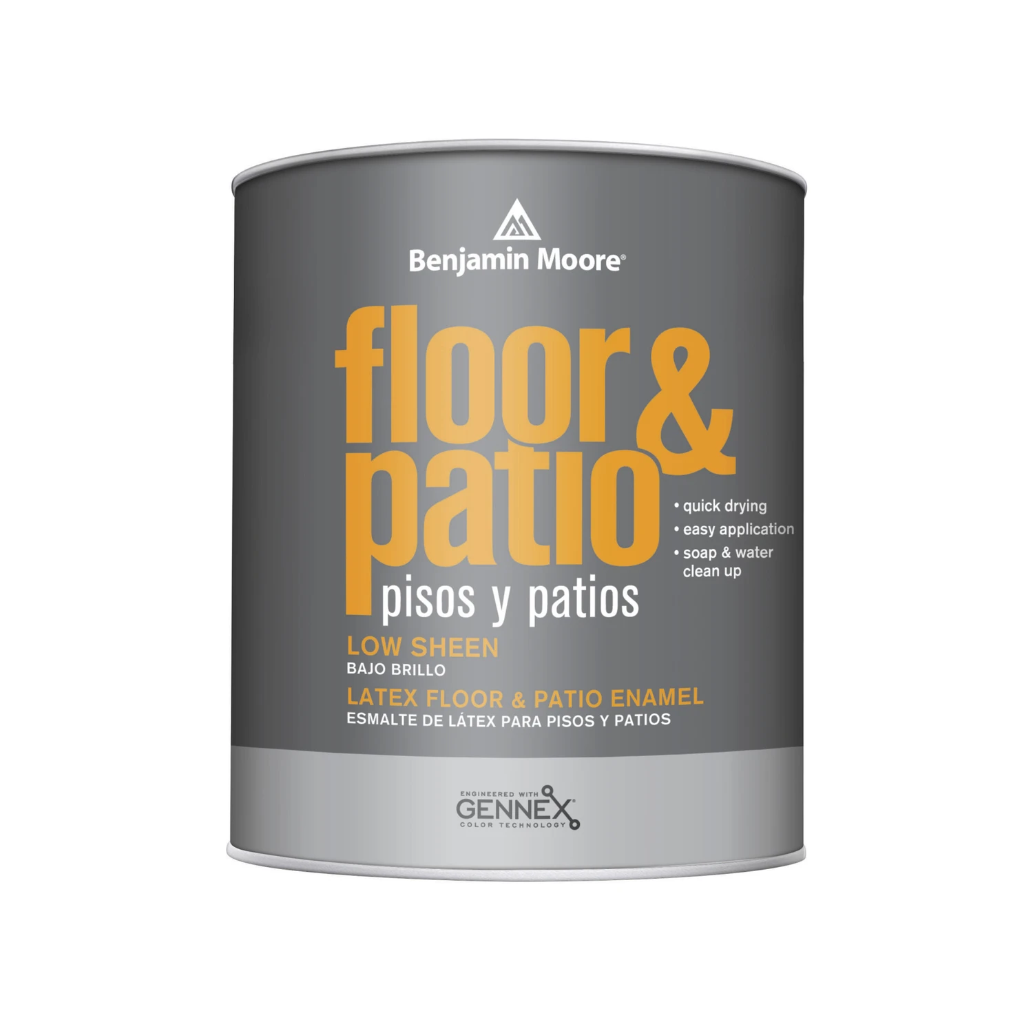 Floor & Patio Satin Brush/roller Enamel Paint 1 Quart Low Voc