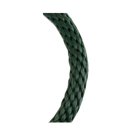 Solid Braided Polypropylene Rope 5/8 Inch Diameter 140 Feet Length Green