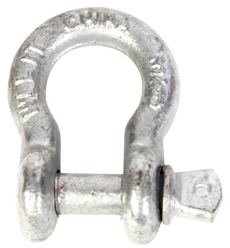 193lr716 Galvanized Shackle Screw Pin 7/16 In. With 1-1/2 Ton Working Load Limit