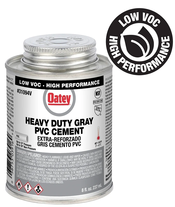 8 Oz Heavy Duty Gray Cement For Pvc Pipe And Fittings