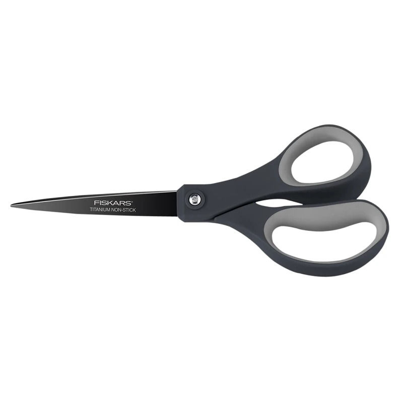 Stainless Steel Scissors 8 Inch Overall Length With Soft Grip Handle