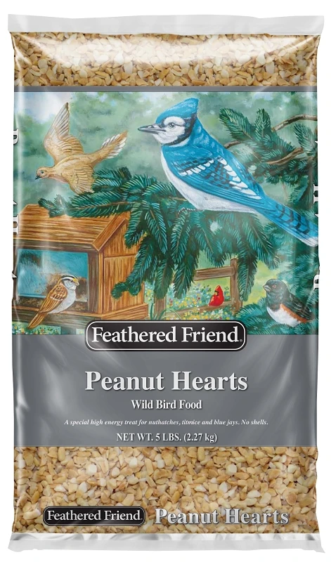 Peanut Hearts Wild Bird Food 5 Lb Bag For Wild Birds