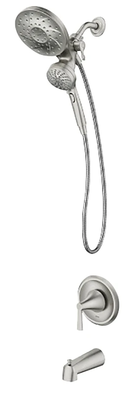 Mikah Single Handle Tub/shower Faucet With Handheld Showerhead, Spot-resistant Brushed Nickel