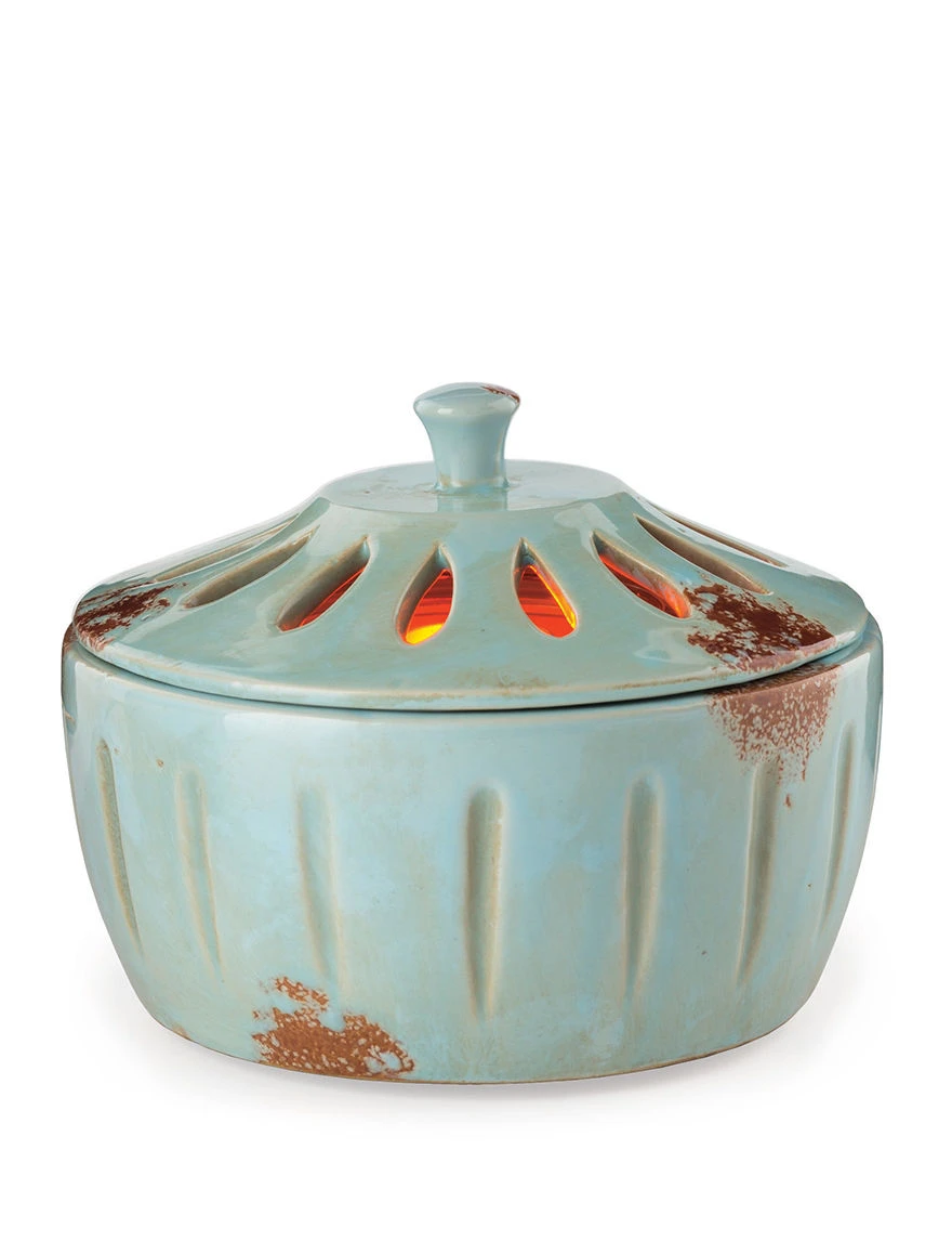 Mediterranean Candle Aire Fan Fragrance Warmer By Candle Warmers - Blue