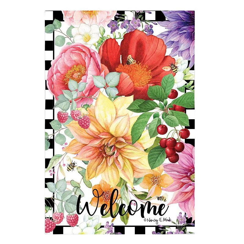 Enchanted Garden House Suede Garden Flag, 29 Inches X 0.59 Inches