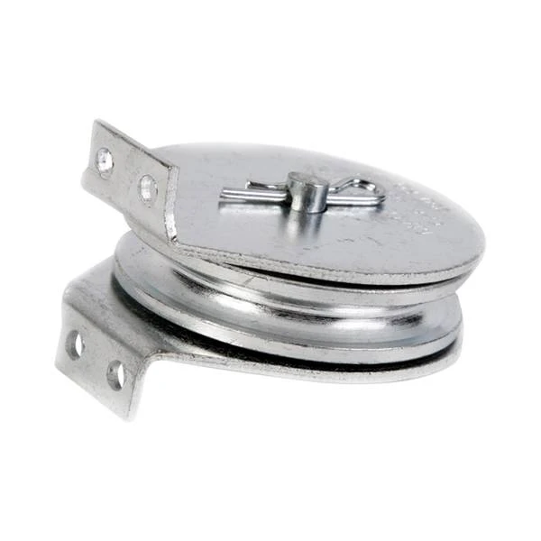 Fixed Flange Pulley With 2-inch Sheave And Zinc Plated Finish