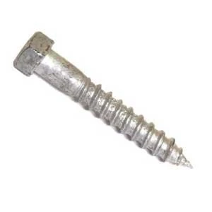 Lag Screws 1/2 Inch X 7 Inch, Heavy Duty, Galvanized Steel, 25 Count
