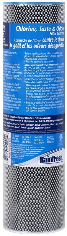 Cf2 Replacement Water Filter Cartridge - 9-3/4 X 2-5/8 Inches