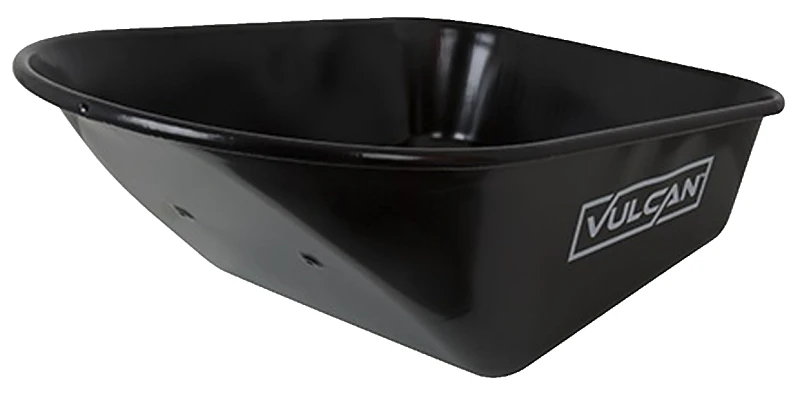 6 Cubic Feet Steel Wheelbarrow Tray, Model 34886, Black Replacement Tray