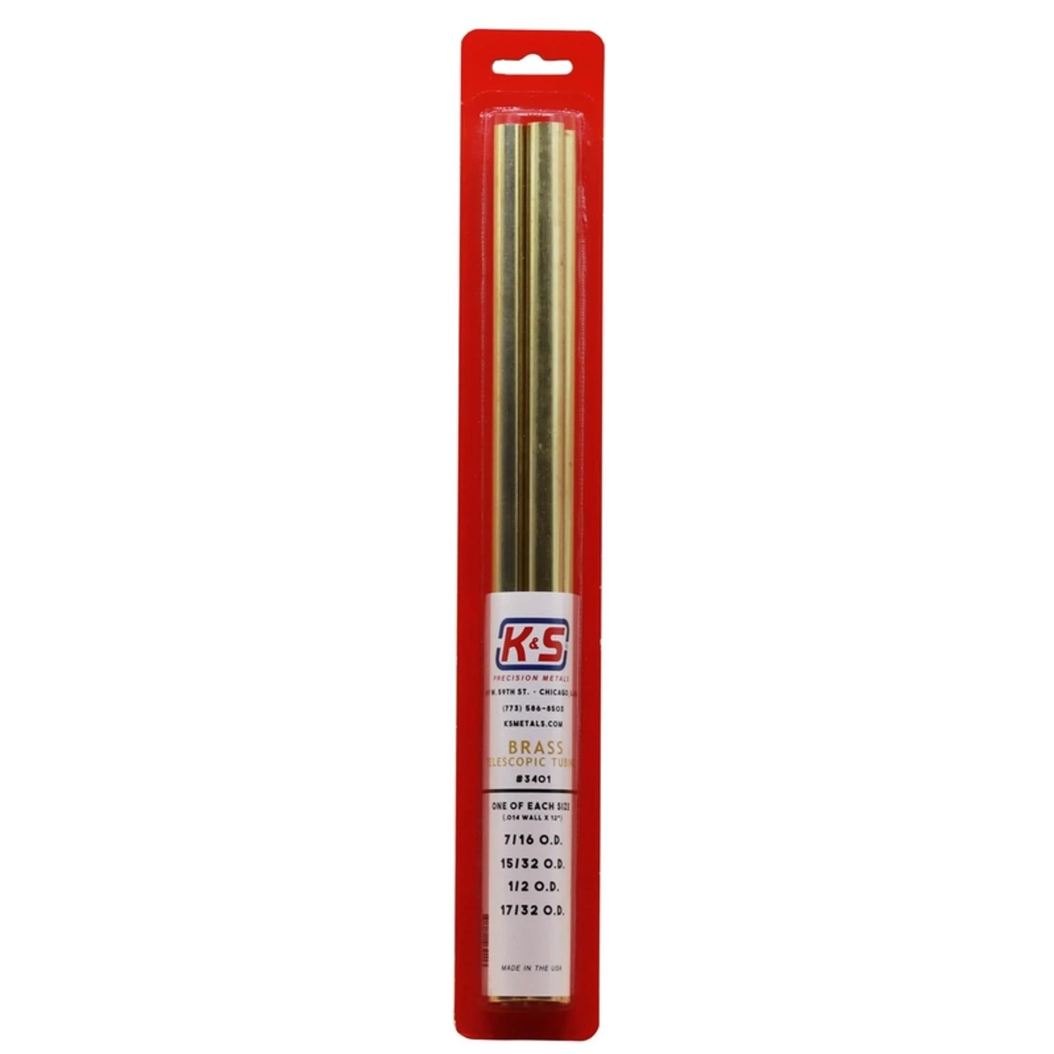 MEDIUM TELESCOPIC BRASS TUBING