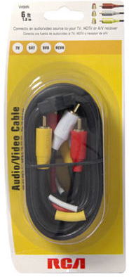 6 Feet Composite Audio/video Cable - Model Ph61106 For Stereo Dubbing