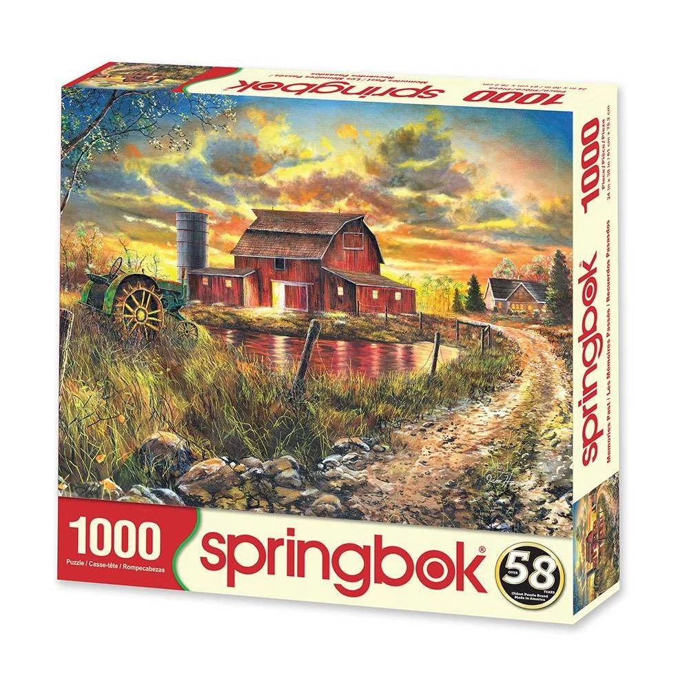 Memories Past Farm 1000 Piece Jigsaw Puzzle For Adults - Unique Cut Design