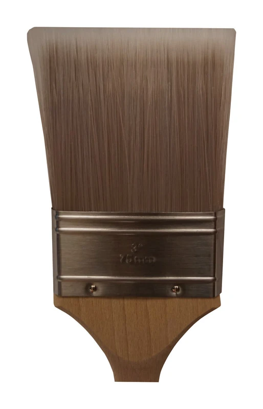 3 In. Wide Flat Paint Brush For Oil Based Coatings