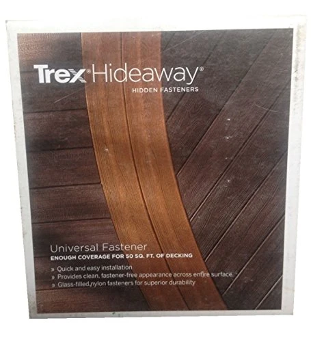 TREX Hideaway Universal Deck Clips 50 SQFT 90ct. Hidden Fasteners HFLTREXCLIP