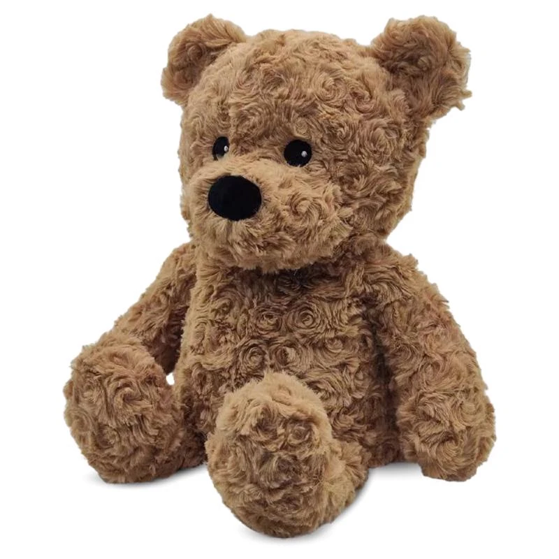 13-inch Brown Curly Bear Stuffed Animal Plush Toy For Ages 1 And Up