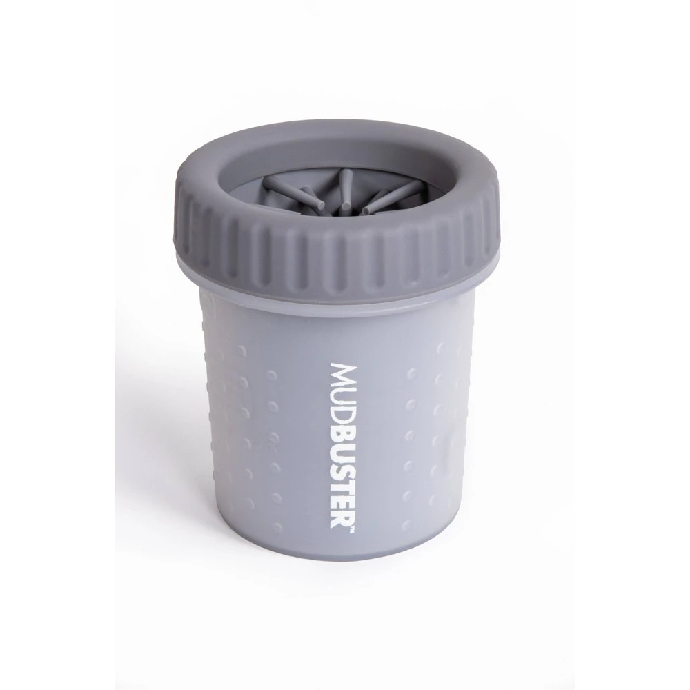 Popware Mudbuster Petite Dog Paw Cleaner - Light Gray - Small Size
