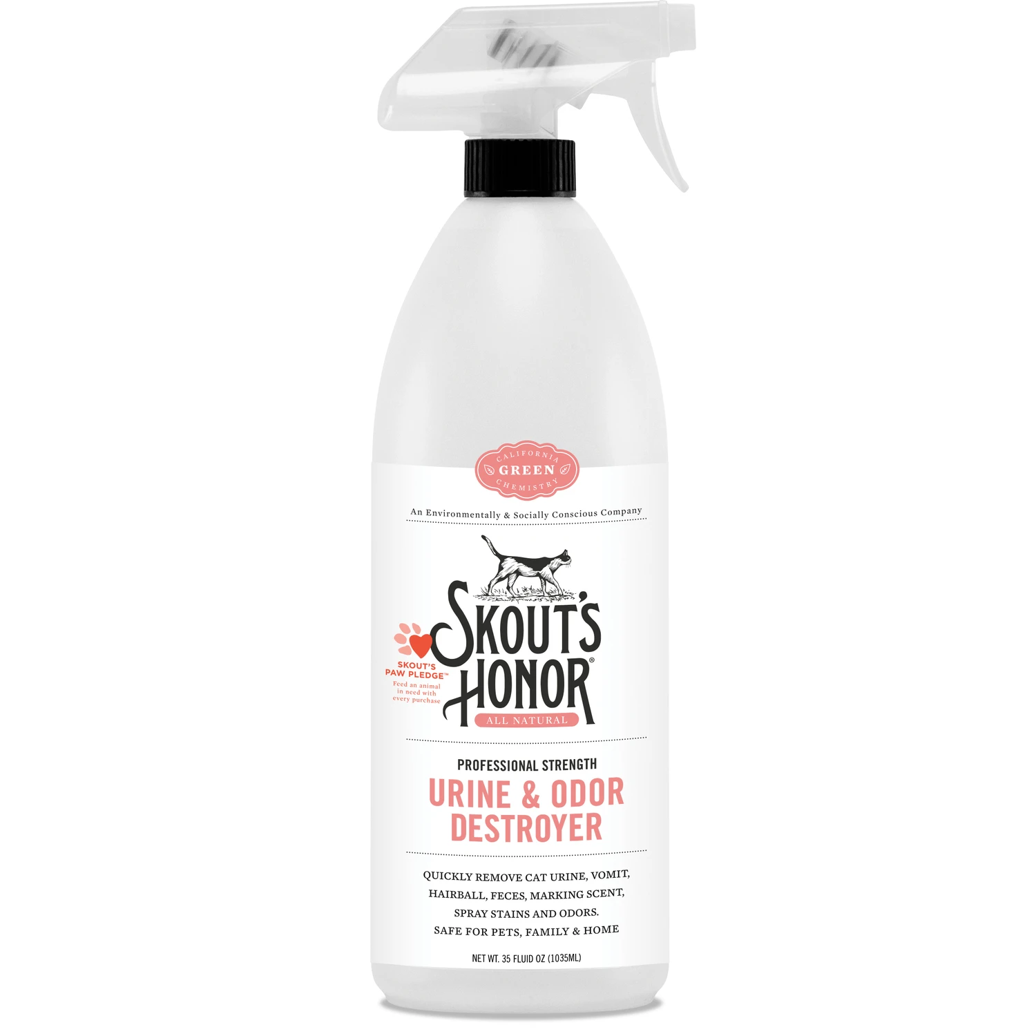 Cat Urine And Odor Remover 35 Oz - Enzyme-based Formula