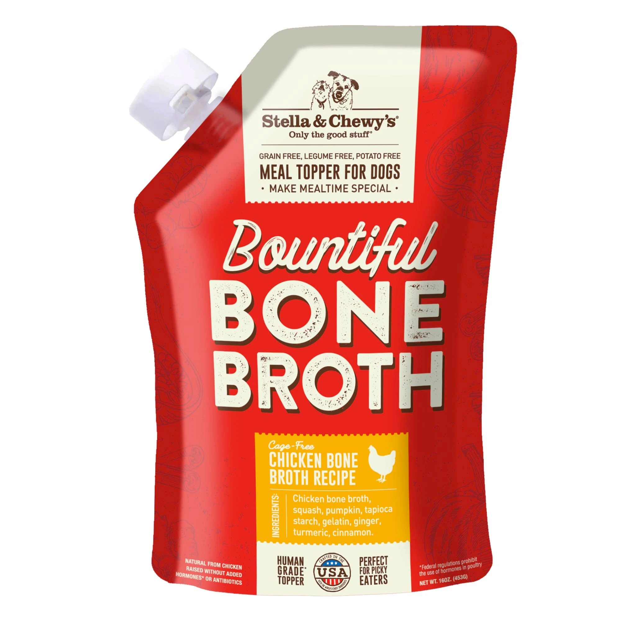 Bountiful Bone Broth CAGE FREE CHICKEN Bone Broth Recipe FOR DOGS 16 Oz