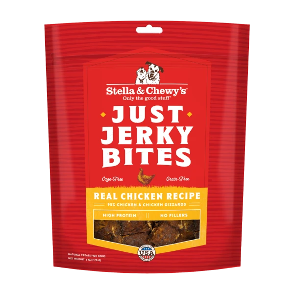Just Jerky Bites Real Chicken Dog Treats, 6 Ounces