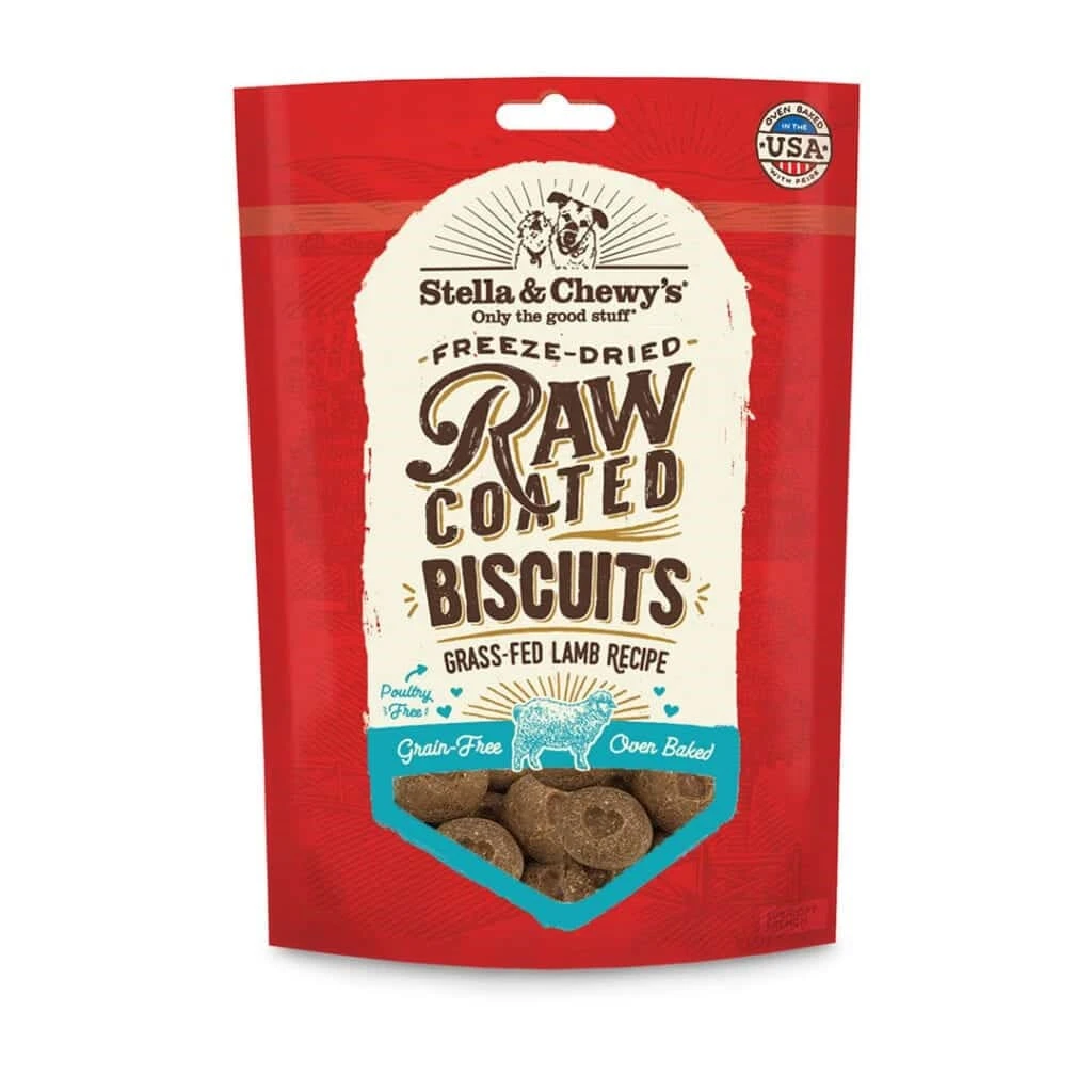 9 Oz Raw Coated Freeze Dried Biscuits Grass Fed Lamb Recipe For Dogs