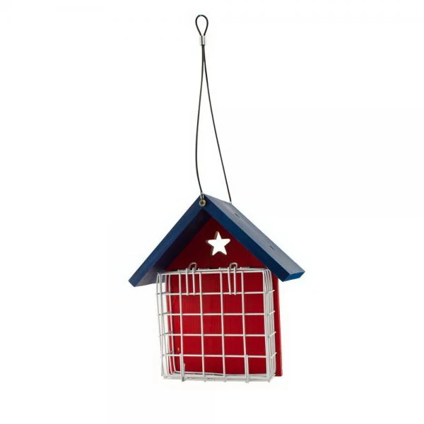 Wl25120 Patriotic Double Suet Feeder For Wild Birds
