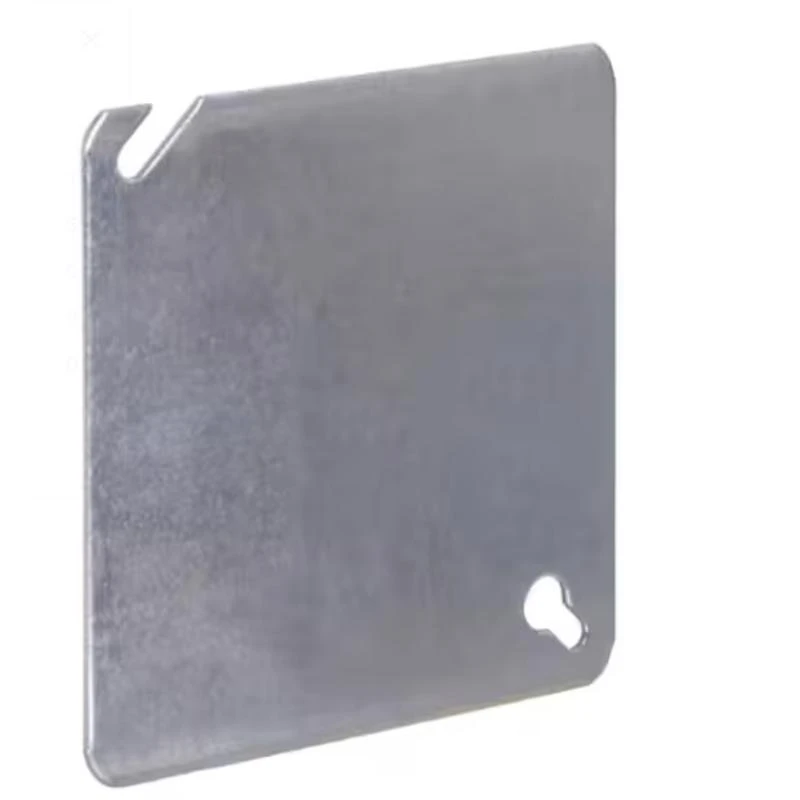 4 In. X 4 In. Square Blank Steel Cover - Ul Listed