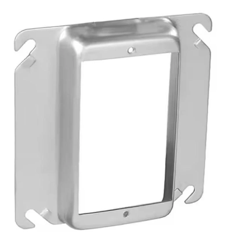 1-device Combination Square Raised Cover 4 In. X 4 In. Steel Ul Listed